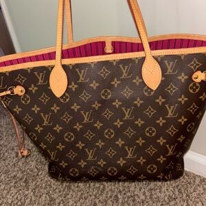Louis Vuitton Brown and Tan Tote